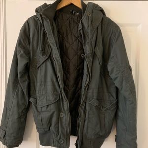 Men’s H&M Green Bomber Parka Jacket